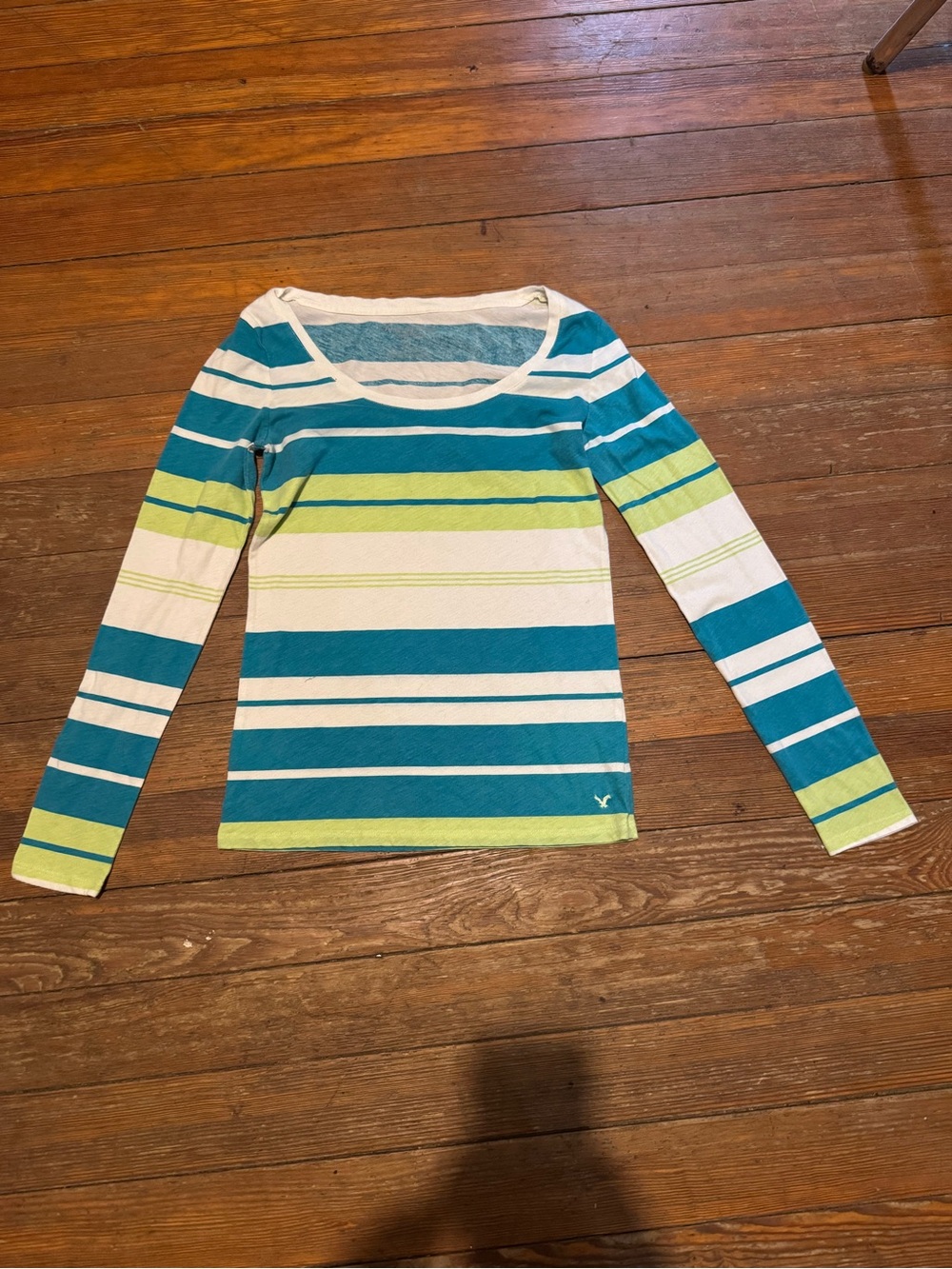 Y2K American Eagle Outfitters Striped Long-Sleeve Tee Size Small GREAT CONDITION